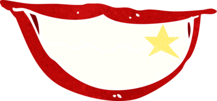 boca sorridente dos desenhos animados png