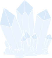 flat color style cartoon crystals png