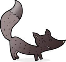 cartoon little wolf cub png