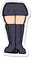 adesivo di un cartone animato gambe png