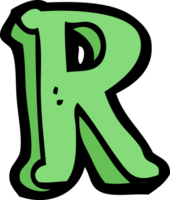 tekenfilm letter r png