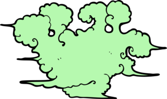 dibujos animados gas nube png