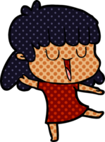 cartoon woman laughing png