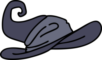 cartoon of a spooky witch hat png