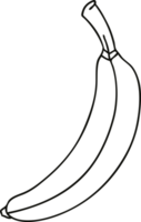 ligne dessin excentrique dessin animé banane png