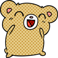 cartone animato illustrazione kawaii carino orsacchiotto orso png