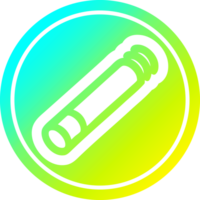 lit cigarette circular icon with cool gradient finish png