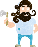 cartoon lumberjack with axe png