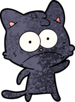 gato nervioso de dibujos animados png