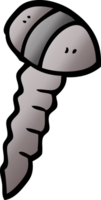 cartoon doodle of a screw png