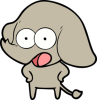 éléphant de dessin animé mignon png