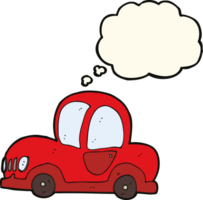 cartoon car with thought bubble png