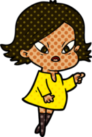 mujer estresada de dibujos animados png