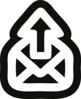 skicka e-post ikon symbol png