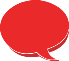 cartone animato scarabocchio rosso discorso bolla png