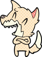 laughing fox cartoon png