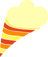 nuage décoratif de dessin animé doodle png