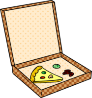 mão desenhado desenho animado rabisco do uma fatia do pizza png