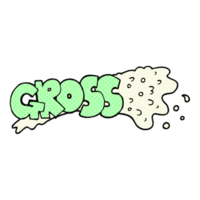 gross  hand drawn cartoon png