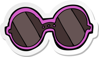 sticker of a cartoon sunglasses png