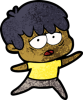 cartoon exhausted boy png