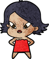 cartoon stressed woman png