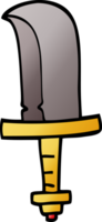 cartoon doodle old dagger png