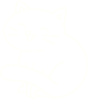 chat dessin à la craie png