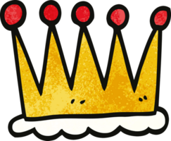 simple cartoon doodle crown png