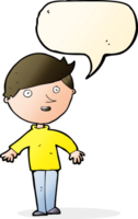 cartoon happy man with speech bubble png