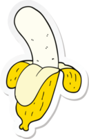 sticker van een cartoonbanaan png