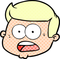 cartoon male face png