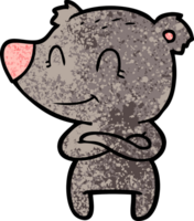 dessin animé amical d'ours png