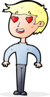 cartoon man verliefd png