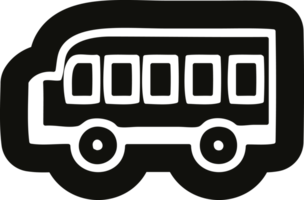 school bus icon symbol png