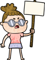 cartoon annoyed woman png
