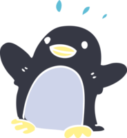 cartoon doodle christmas penguin png