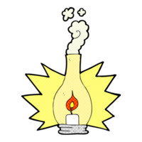 mano disegnato cartone animato vecchio bicchiere lanterna png