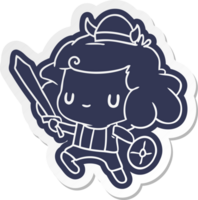 cartoon sticker kawaii cute viking child png