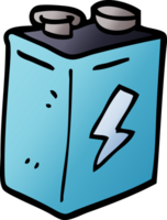 batteria di doodle dei cartoni animati png