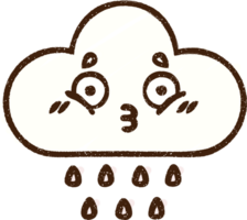 regn moln krita ritning png
