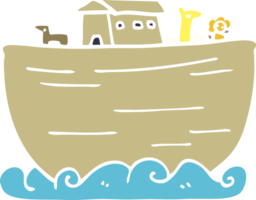 tecknad doodle noahs ark png