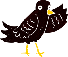 pájaro que agita de dibujos animados png