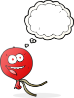 main tiré pensée bulle dessin animé ballon png