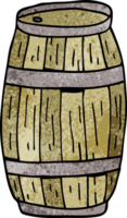 cartoon doodle beer barrel png