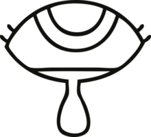 line drawing cartoon of a crying eye png