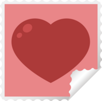 heart symbol graphic square sticker stamp png