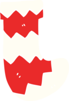 cartoon doodle christmas stocking png