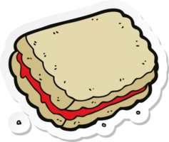 sticker of a cartoon biscuit png