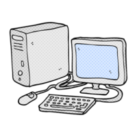 hand drawn cartoon computer png